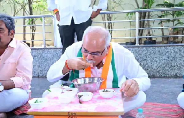 बोरे-बासी बना गर्व की पहचान: CM भूपेश बघेल बोले – यही हमारी संस्कृति और अभिमान